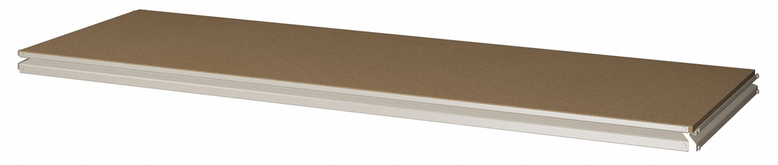 Shelf: 48 in   x 18 in, 850 lb Load Capacity, Particleboard, Sand, Shelf