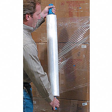 Stretch Wrap: 70 ga Gauge, 30 in Overall Wd, 1,000 ft Overall Lg, Clear, 4 PK