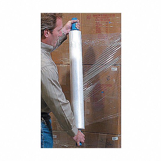 Stretch Wrap: 70 ga Gauge, 30 in Overall Wd, 1,000 ft Overall Lg, Clear, 4 PK