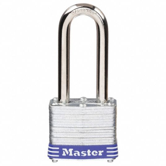 Master Lock® Lockout Padlock - Keyed Alike, 1 1/2 Shackle, Yellow H-5389Y  - Uline