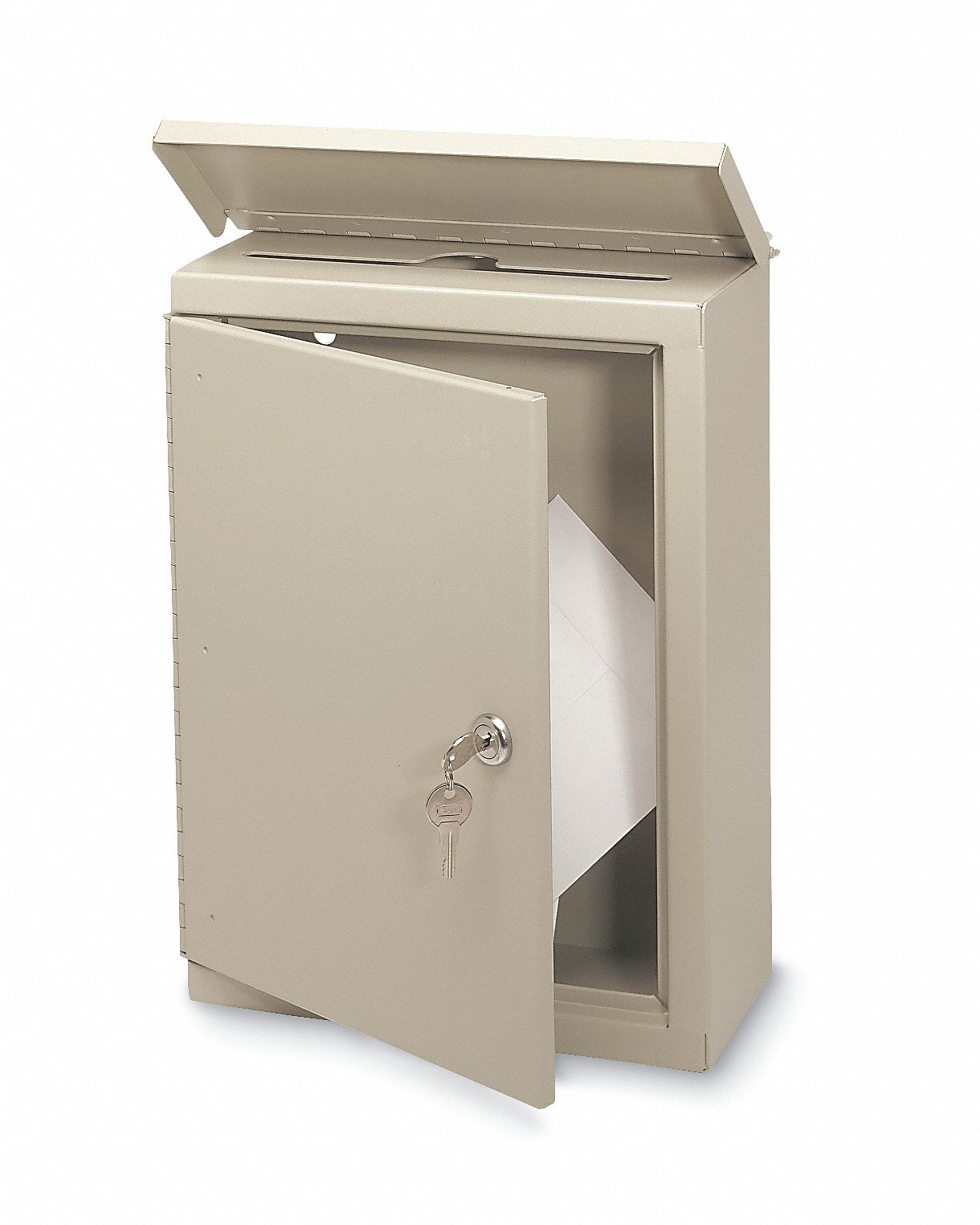 Mail Drop Box,15x11x5 In,Beige - Grainger