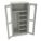 STORAGE CABINET, 36 IN X 18 IN X 78 IN, 5 SHELVES, SWING HANDLE/KEYED, 22 GA PANEL, ADJUSTABLE