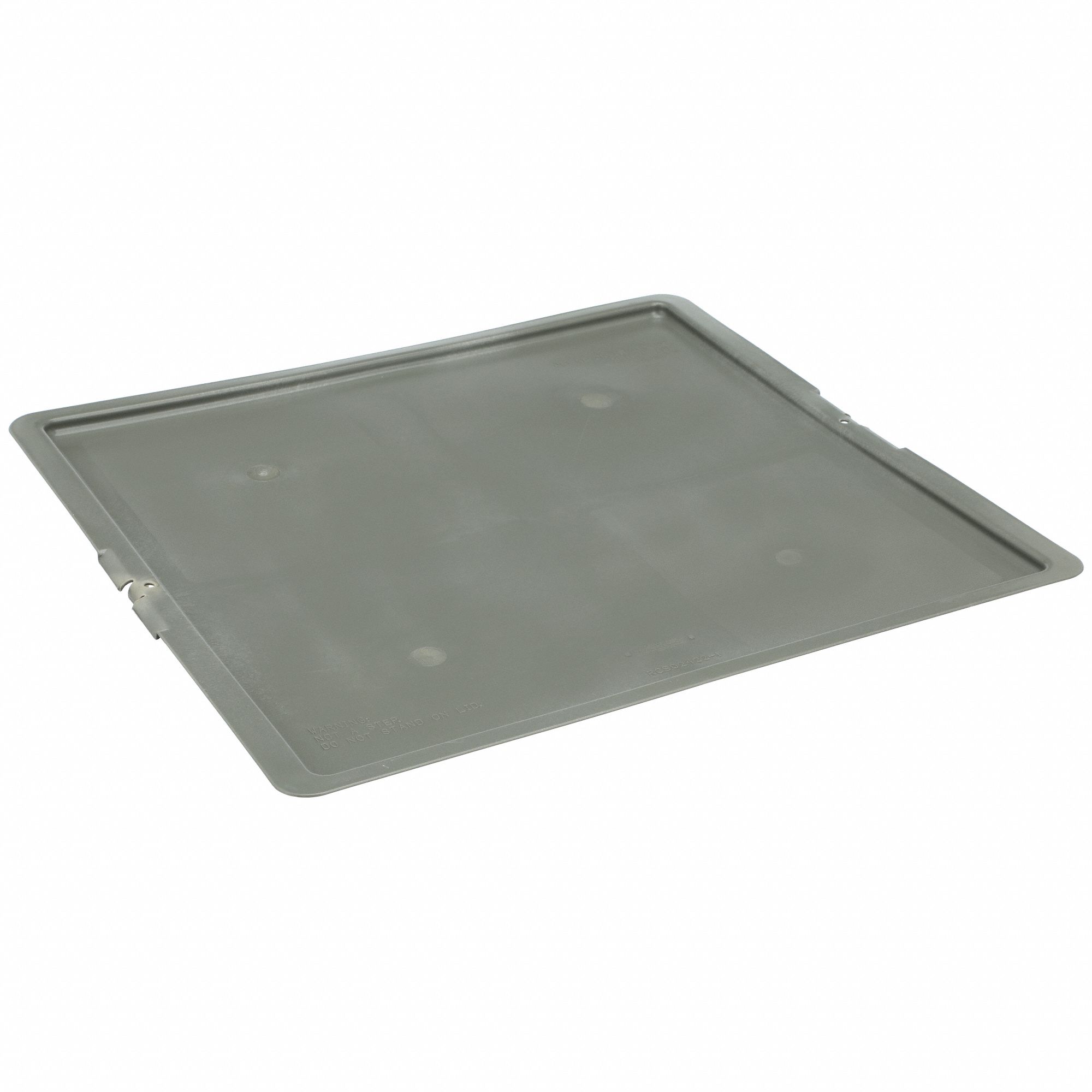 Lid: 24 in x 22 3/8 in, Gray