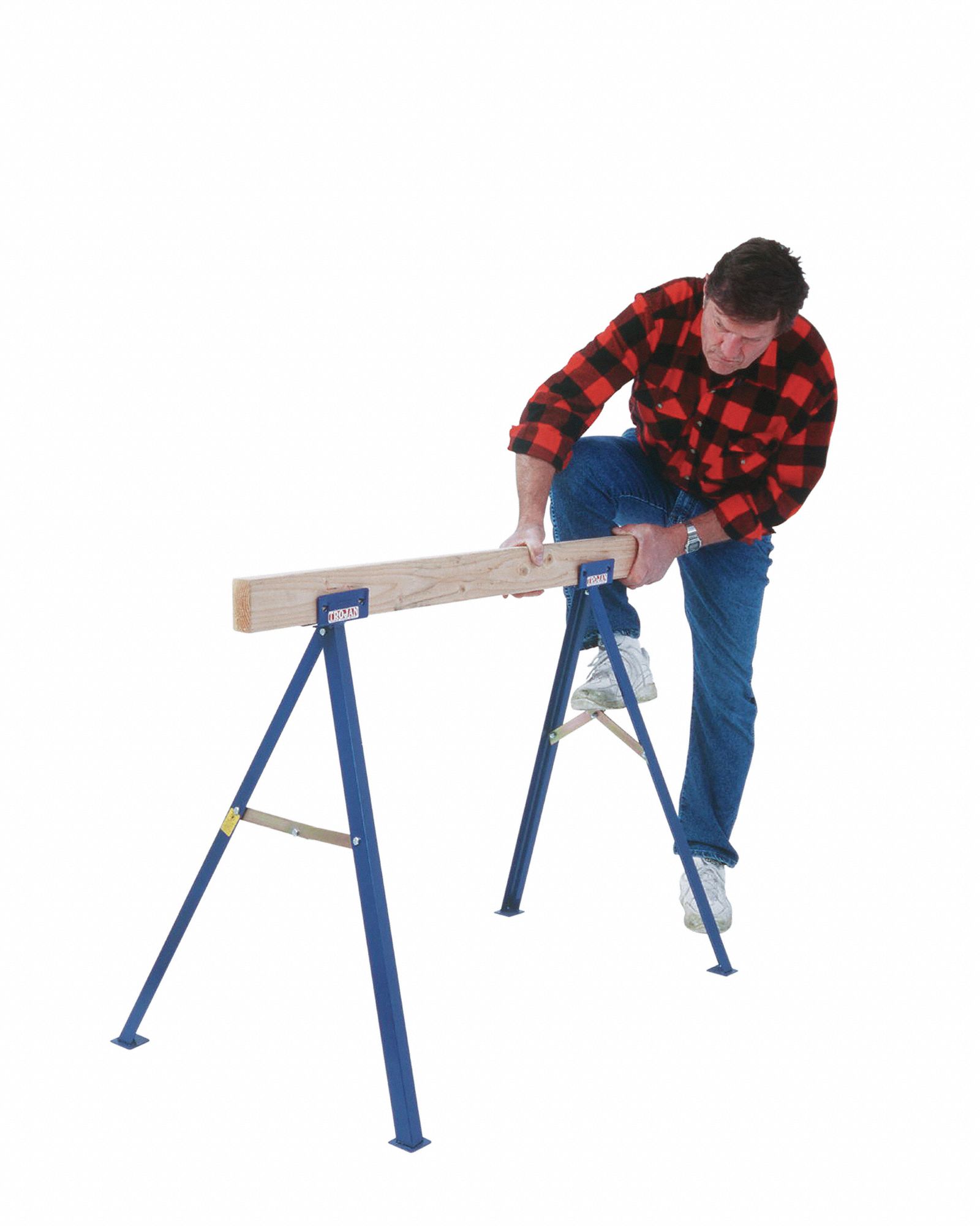 GRAINGER APPROVED Adjustable Folding Sawhorse Dependent on Lumber Used
