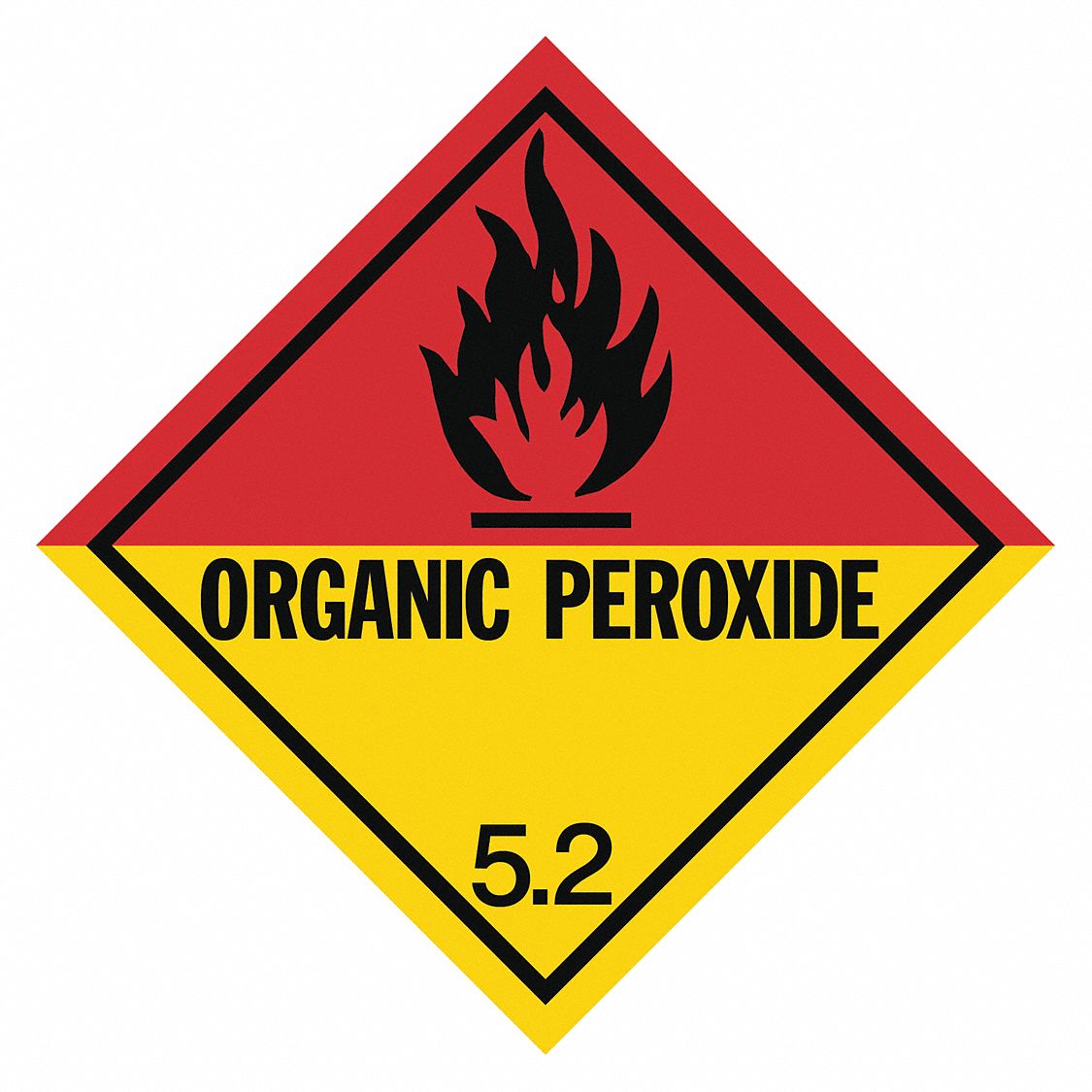 GRAINGER APPROVED DOT Container Label, Container Label/Placard Type Hazardous Class 8V061