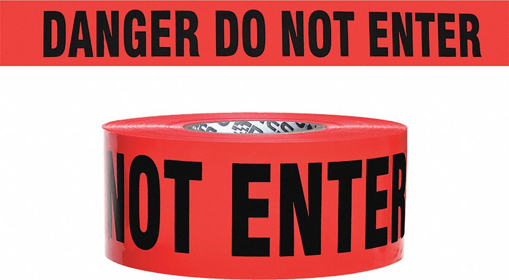 RUBAN SIGNLSTN,NOIR/ROUGE,500 PI X 3 PO