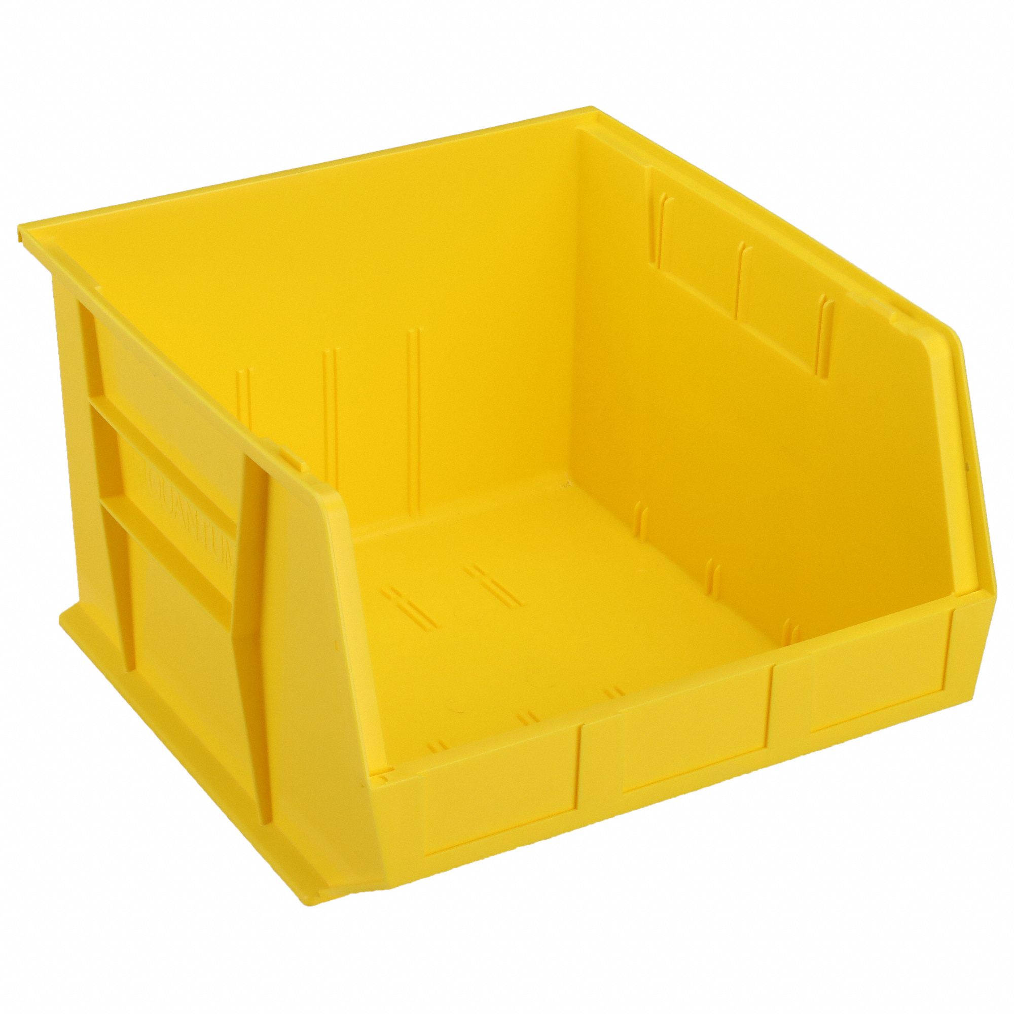 HANG AND STACK BIN, 16½ IN X 18 IN X 11 IN, YELLOW, LABEL HOLDERS