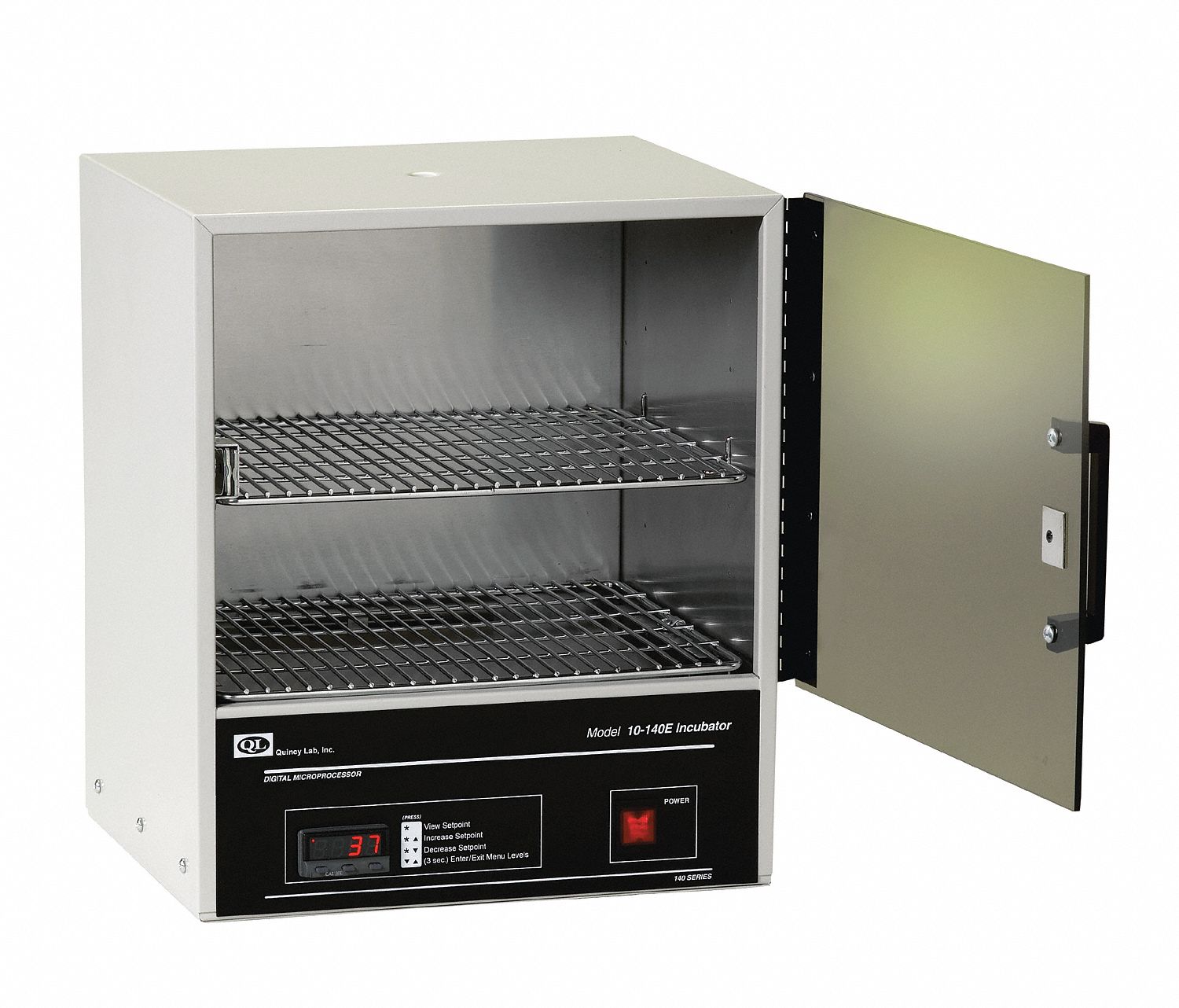 Incubator: Ambient +8° to 62°C, 0.7 cu ft Capacity (Cu.-Ft.), 15 in Overall Ht
