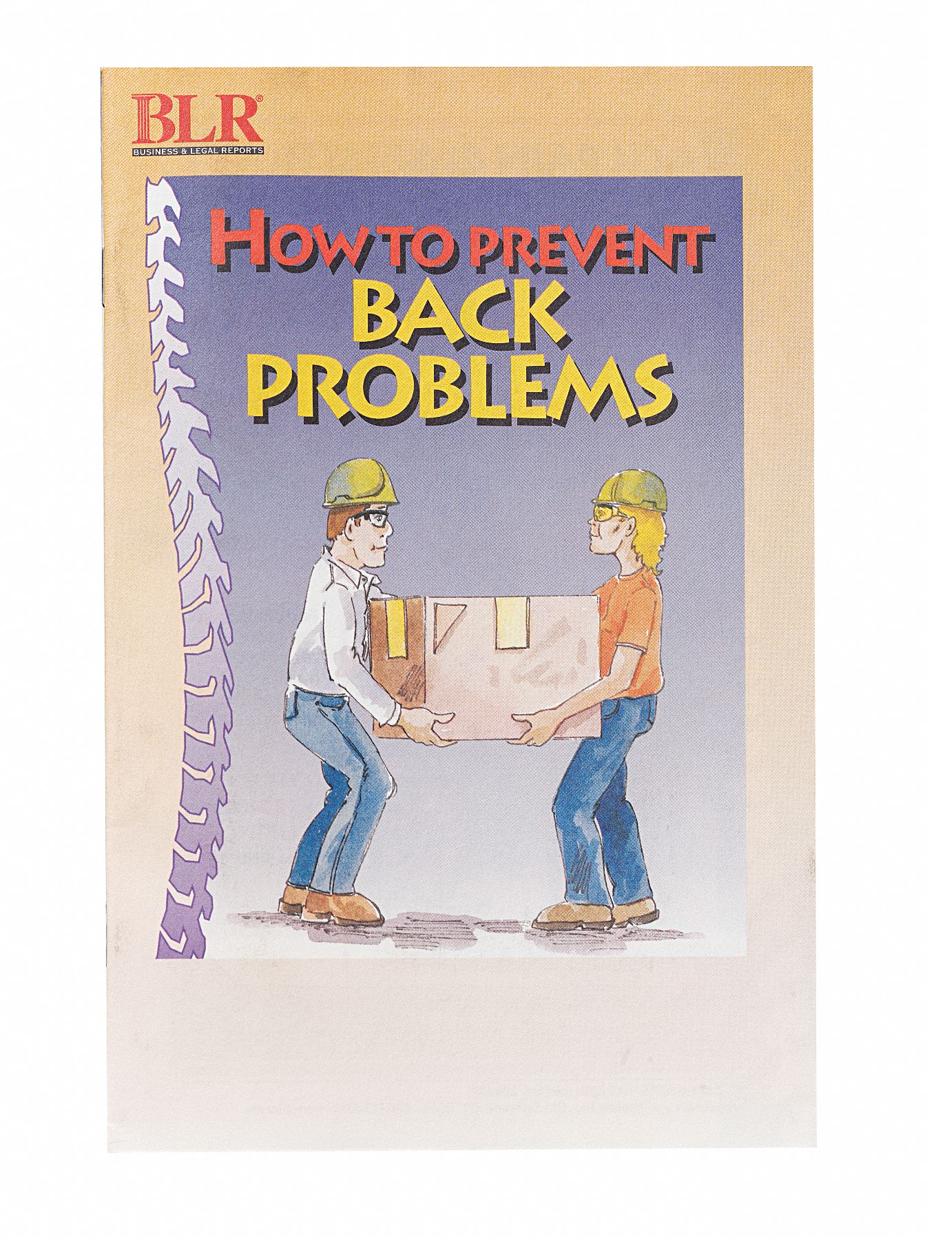 BLR Training Booklet Book/Booklet, Back Safety/Ergonomics, Material