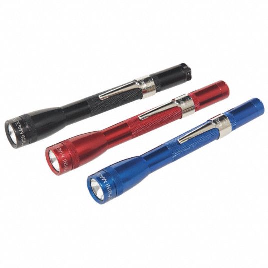 Industrial Mini Flashlight,Incand,Red - Grainger