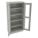 STORAGE CABINET, 36 X 24 X 72 IN, FRAME, 4 ADJUSTABLE SHELVES, SWING HANDLE/KEYED, GREY