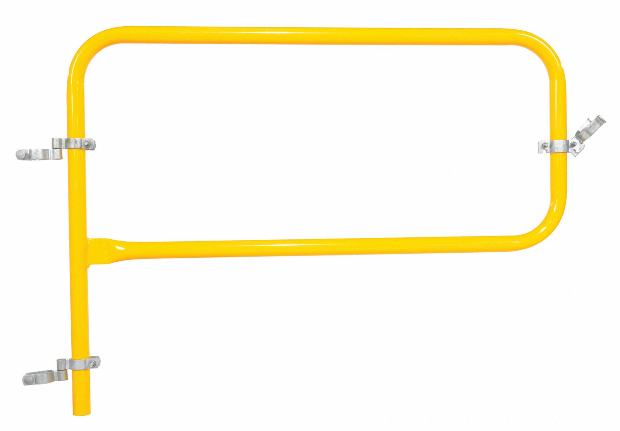 VESTIL STEEL GATE FOR PIPE SAFETY RAILING, YELLOW, 56 3/4 IN L, STEEL ...