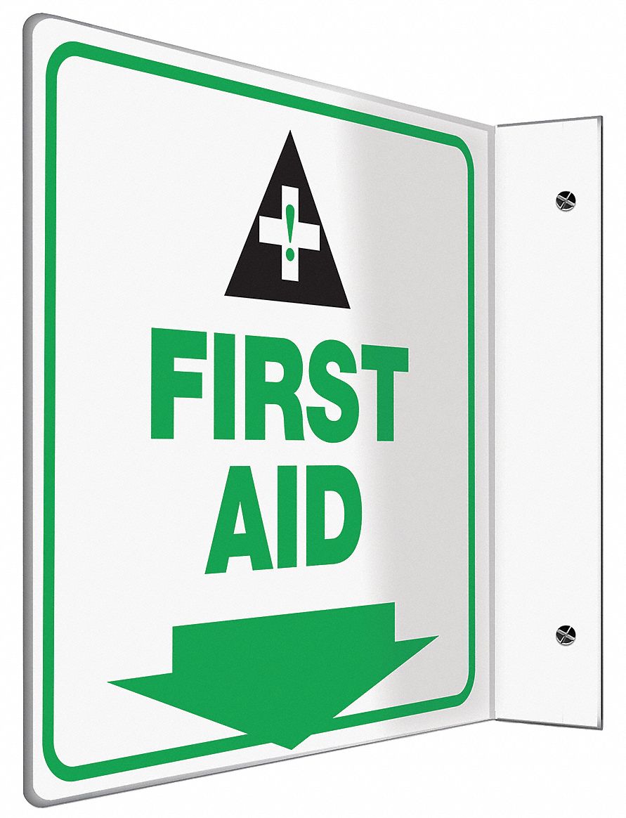 ENSEIGNE 90D 8X8 -PNL FIRST AID