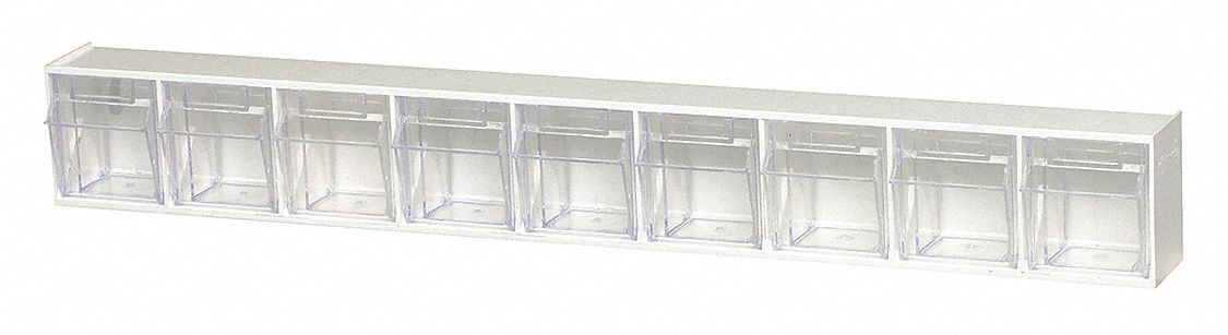 Quantum Tip out Storage Bin Qtb306-6 Compartments Gray for sale online 