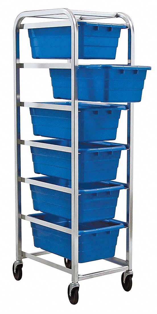 Tub Rack, 180 lb Load Capacity, Blue - Grainger