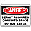 Danger Sign,10 x 14In,R and BK/WHT,AL