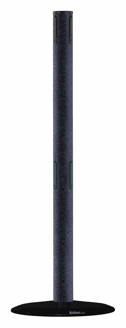 Receiver Post, 38 In H, Black Wrinkle