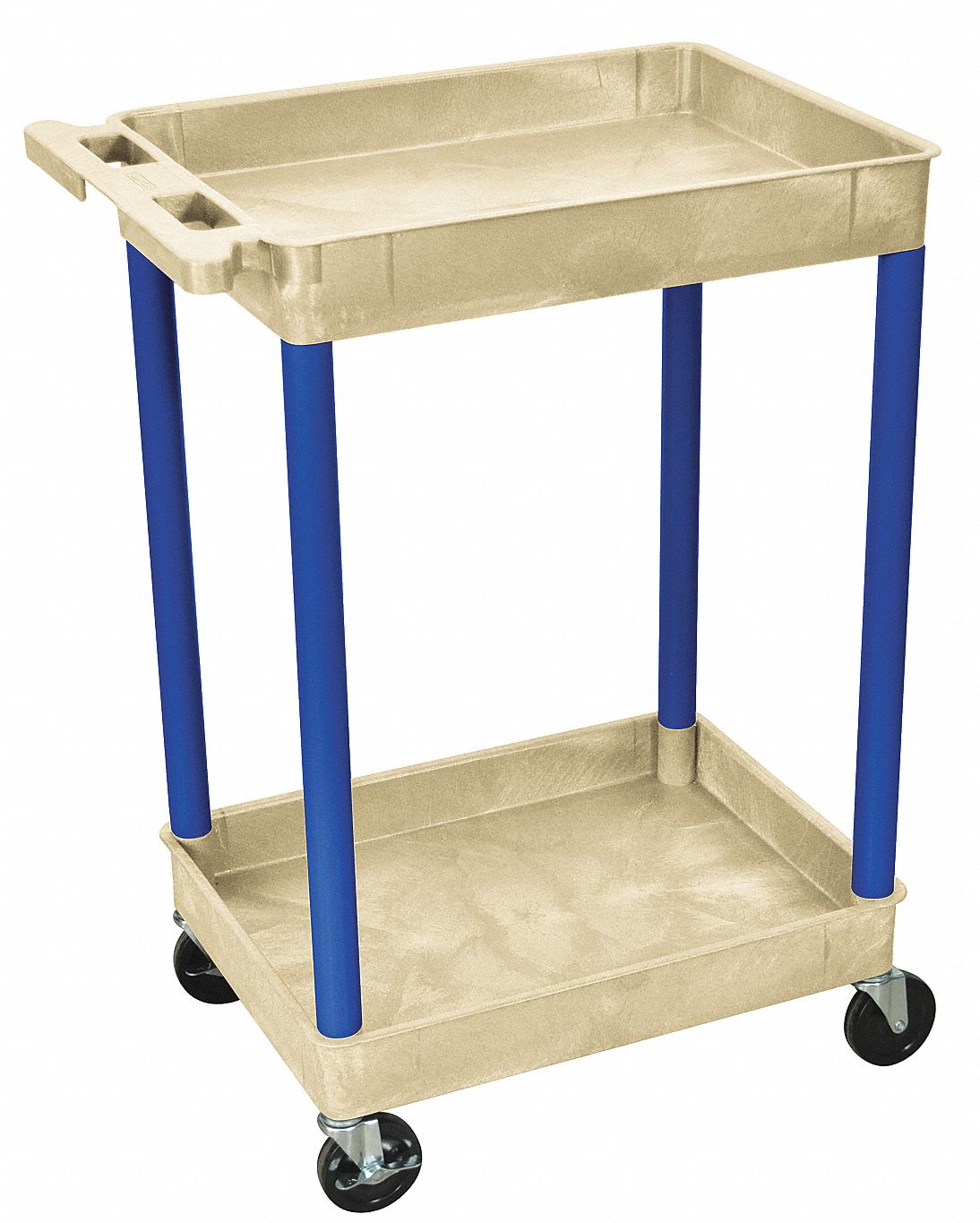 Utility Cart, 300 lb Load Capacity, Number of Shelves 2, 24 in x 18 in