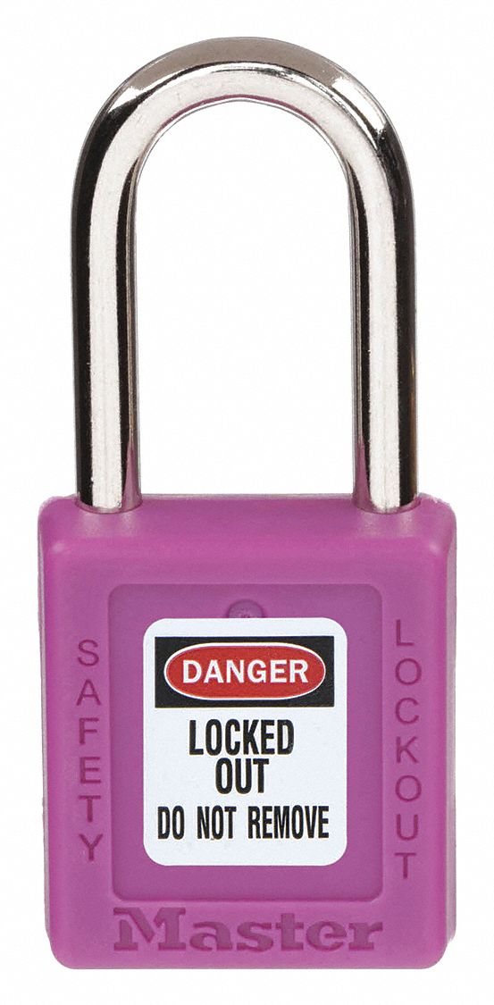 MASTER LOCK, Keyed Alike, Thermoplastic, Lockout Padlock 8WRV1