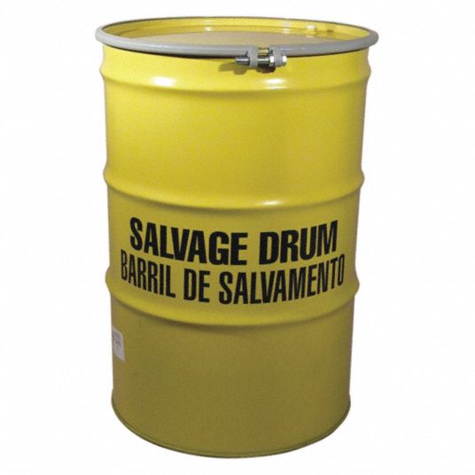 GRAINGER APPROVED Salvage Drum: 85 gal Capacity, 1A2/X440/S UN Rating ...