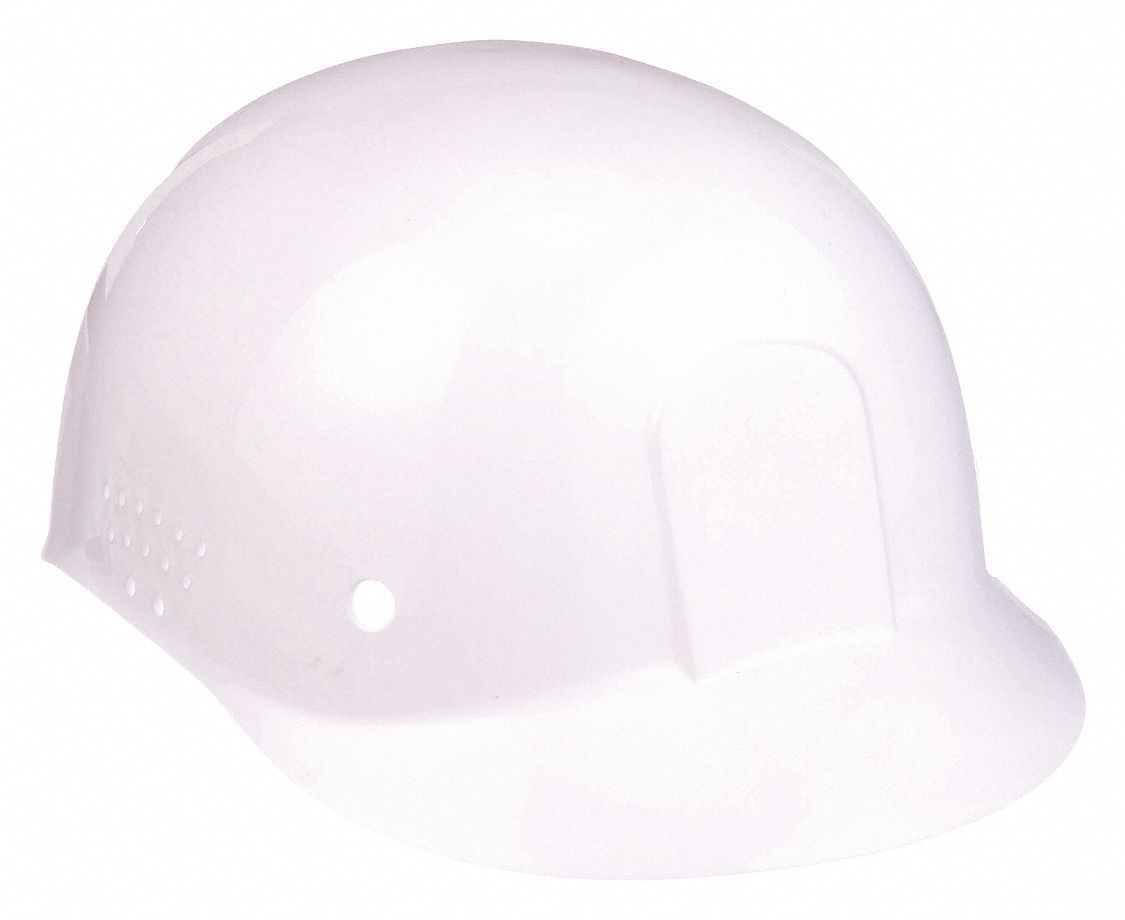 Bump Cap, Baseball, Pinlock, White