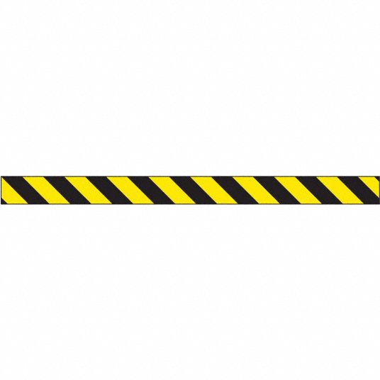 HARRIS Striped Black/Yellow Anti-Slip Tape, 3 in x 54 ft, 20 Grit ...