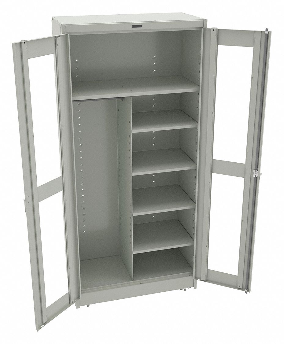 TENNSCO Commercial Storage Light Gray, 78 in H X 36 in W X 18