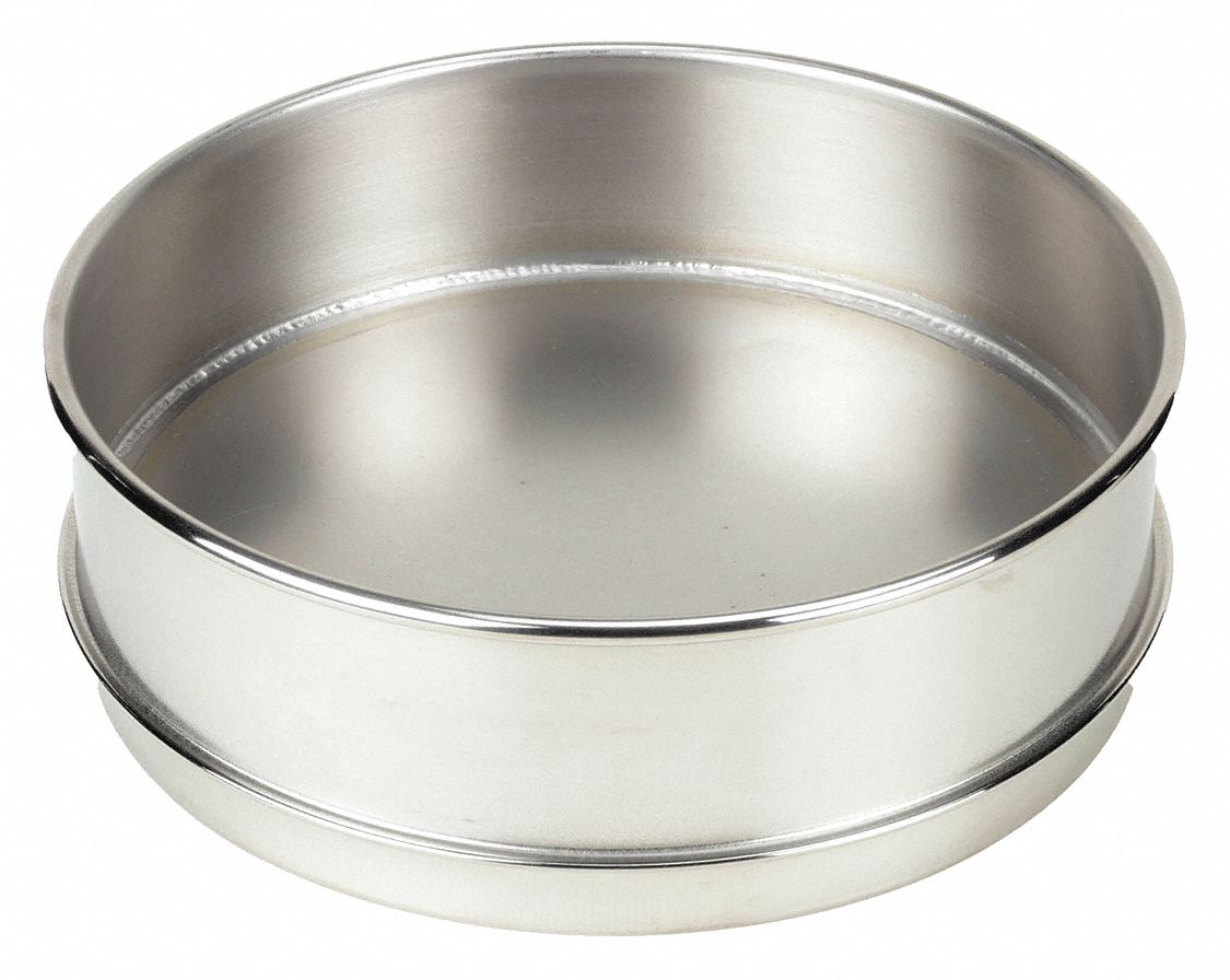ADVANTECH TESTING PAN, 8 IN OVERALL DIAMETER, STAINLESS STEEL - 24263 ...