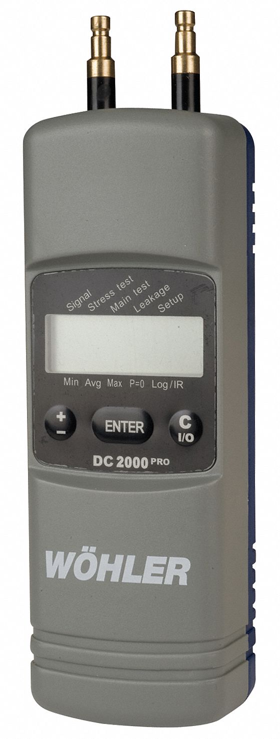 WOHLER Digital Manometer Air Velocity Set 8XAN47287 Grainger