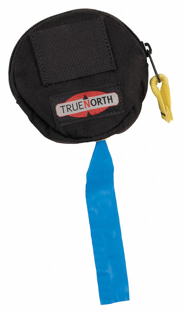 TRUE NORTH Flagging Tape Dispenser, Black, Holds (1) 3 in x 1000 ft