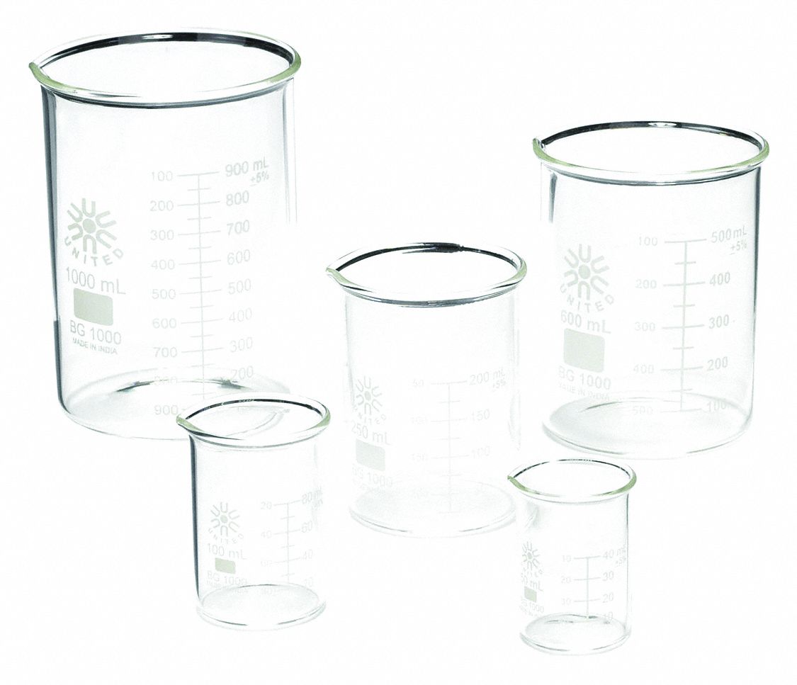 BEAKERS GLASS 5PK