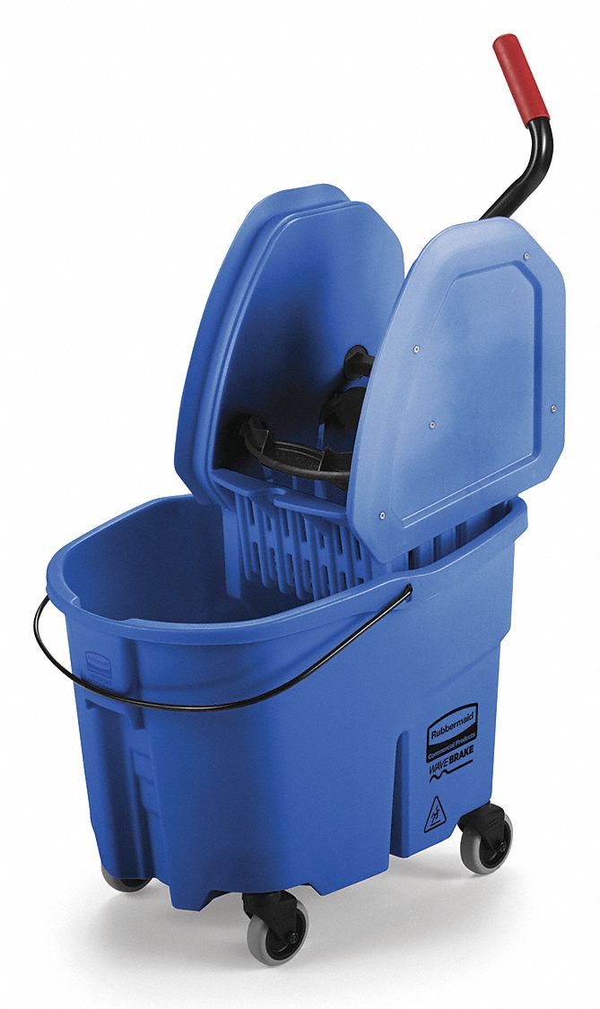RUBBERMAID COMMERCIAL PRODUCTS Blue Polypropylene Mop Bucket and