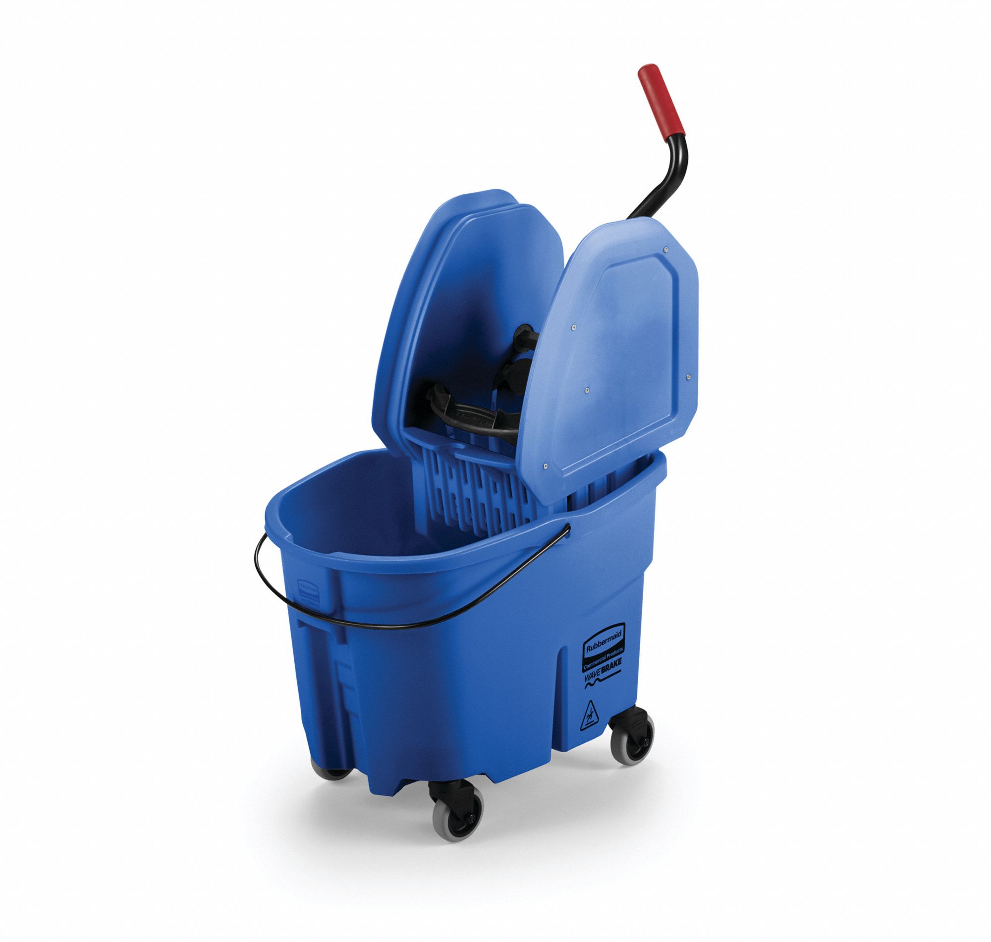 MOP BUCKET AND WRINGER,BLUE,8 3/4 GAL