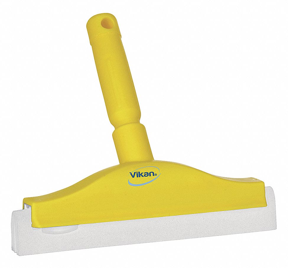 BENCH SQUEEGEE, 2 BLADE COUNT, INCLUDES HANDLE, THREADED, 10 IN BLADE W, CELLULAR RUBBER