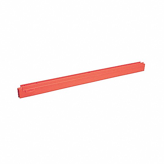 24 Vikan 77344 Rubber Double Hygienic Squeegee Replacement Blade Red 