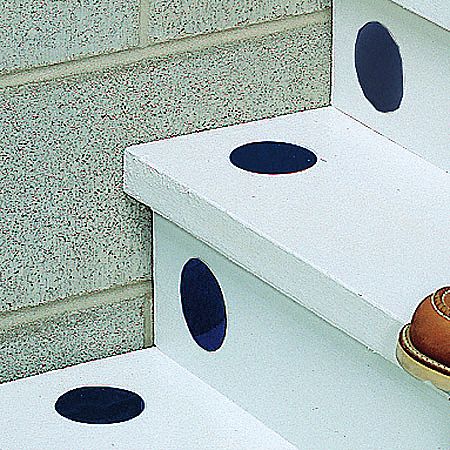 FLOOR MARKING TAPE, CIRCLE, SOLID, BLUE, NO LEGEND, 3 IN X 3 IN, 13 MIL THICKNESS, 50 PK