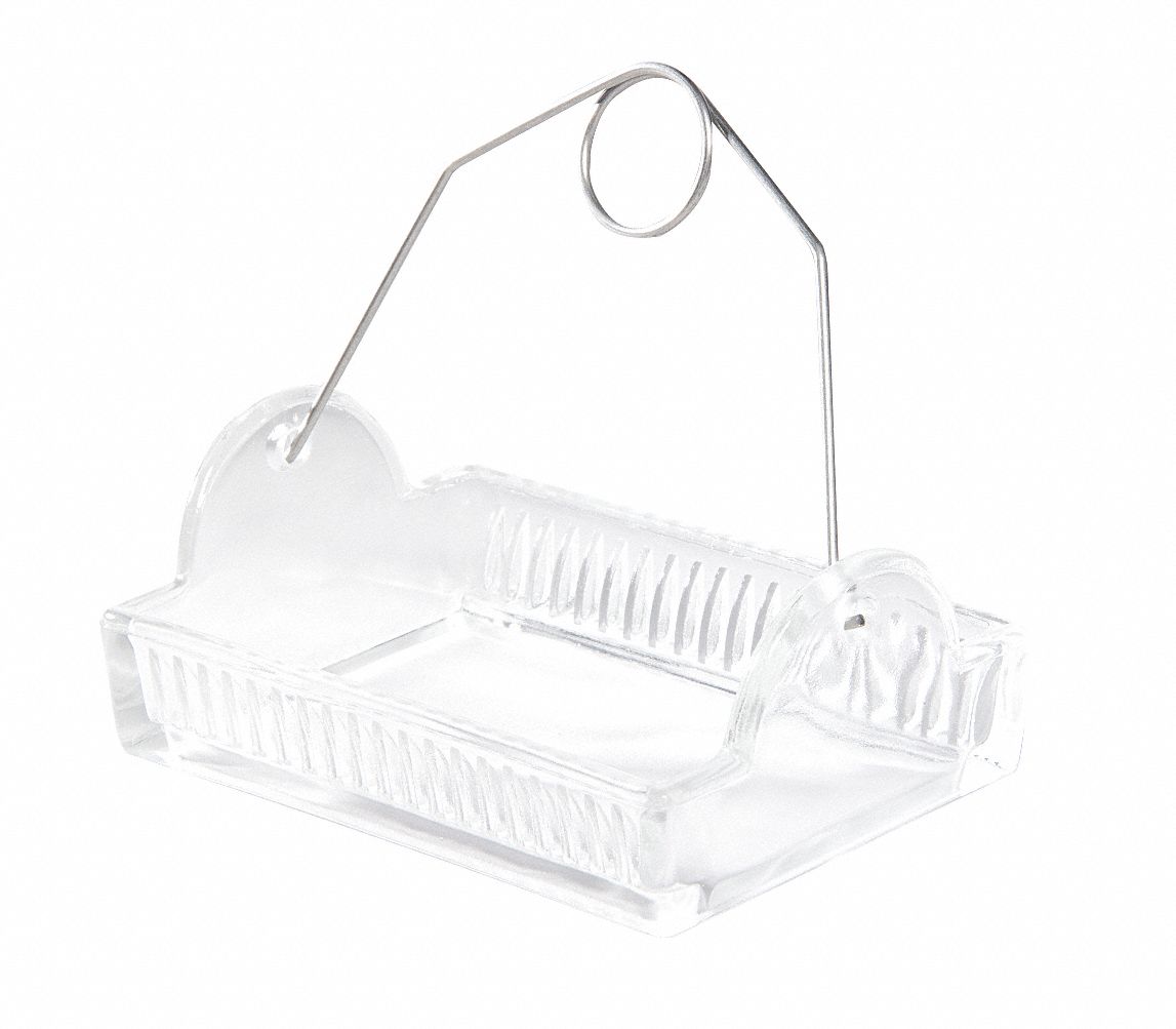 Slide Staining Dish: Soda Lime Glass, 121 mm Overall Lg, 90 mm Overall Wd, Clear, 121 x 90 x 66 mm