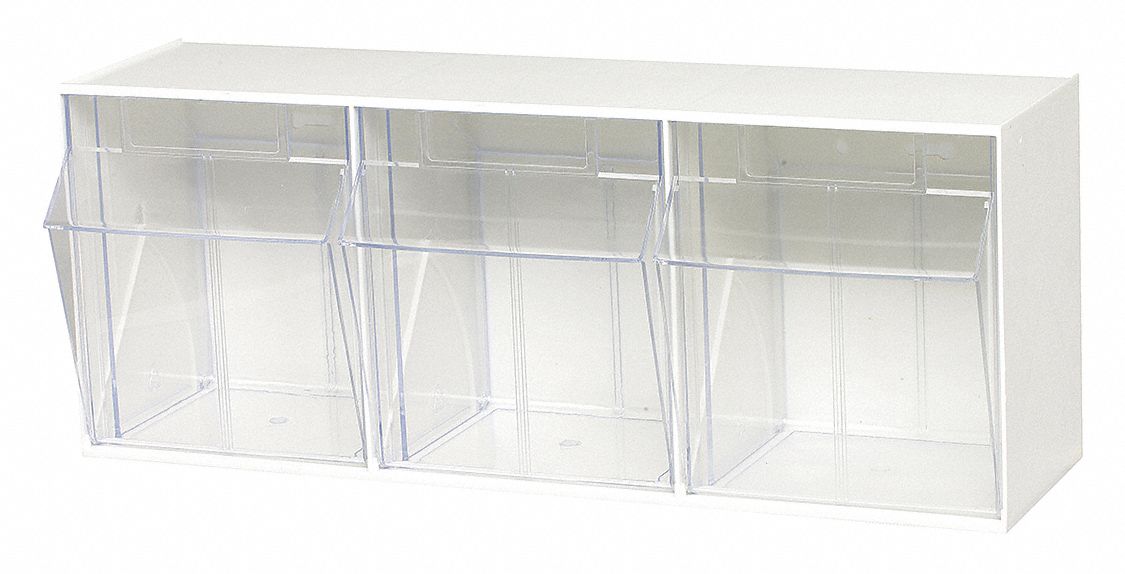 QUANTUM STORAGE SYSTEMS, 3 5/8 in x 23 5/8 in x 4 1/2 in,  Freestanding/Wall, Tip-Out Bin - 4RR32