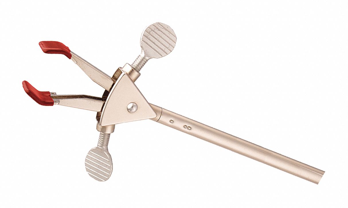 Two Prong Clamp Extension Dual Adjustment, 9.02 in Length, 0.43 in