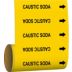 Caustic Soda Adhesive Pipe Markers on a Roll