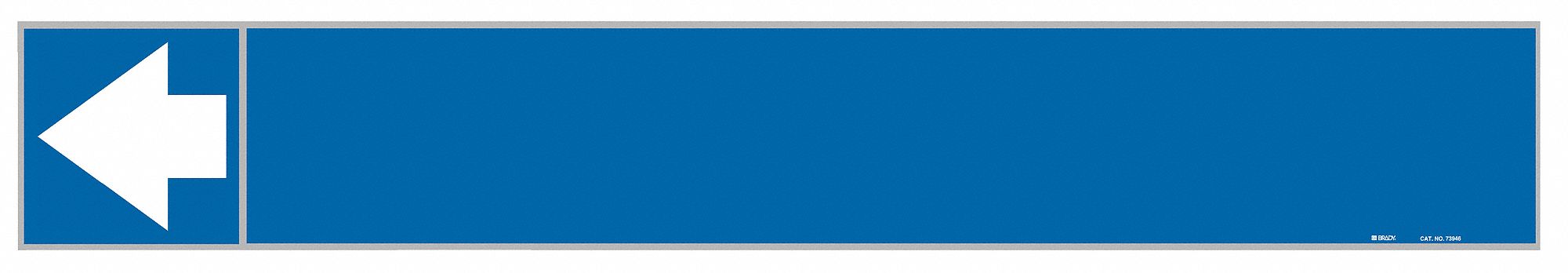 Pipe Marker: Blue, White, Fits 2 1/2 to 6 in Pipe O.D., 25 Pipe Markers, With