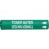 Tower Water Snap-On Pipe Markers