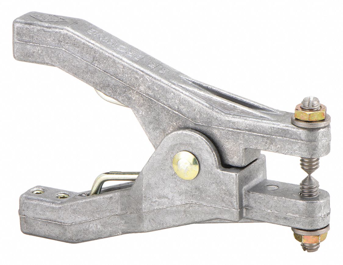 HAND CLAMP, CAST ALUMINUM, 1⅛ IN THROAT D, ¾ IN CLAMP OPENING SPAN