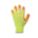SHOWA 317 HARD WEARING GLOVES, L, 9, YLW, ELASTIC CUFF, LATEX, 220 TO 260 MM, HI-VIS