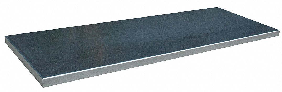 Safety Cabinet Shelf: Std Flammable Cabinets, 90 gal, 39 11/16 in x 30 1/8 in, Gray, Steel