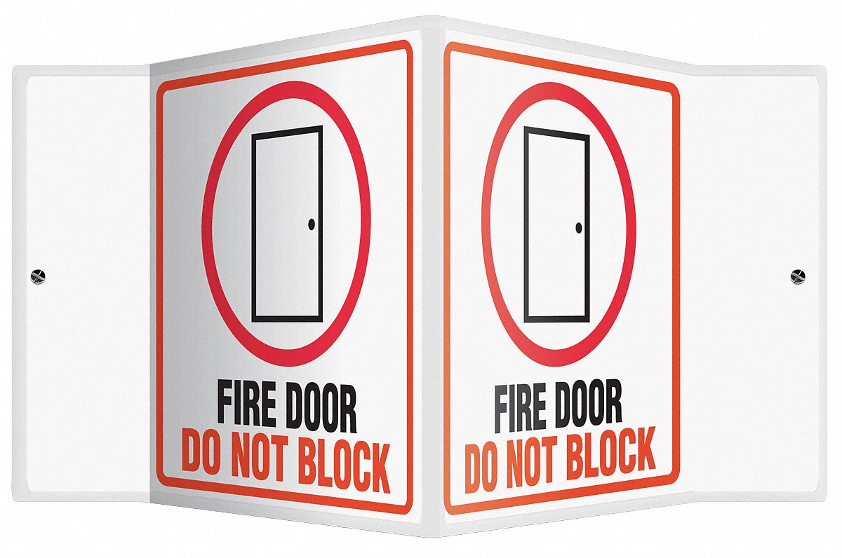 3D PROJ SIGN FIRE DOOR DNB