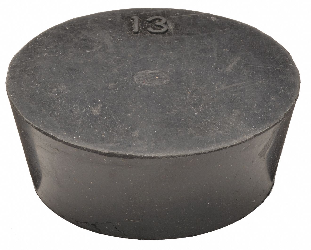 GRAINGER APPROVED Stopper, Black, 13 Stopper Size, 25 mm Neck Size