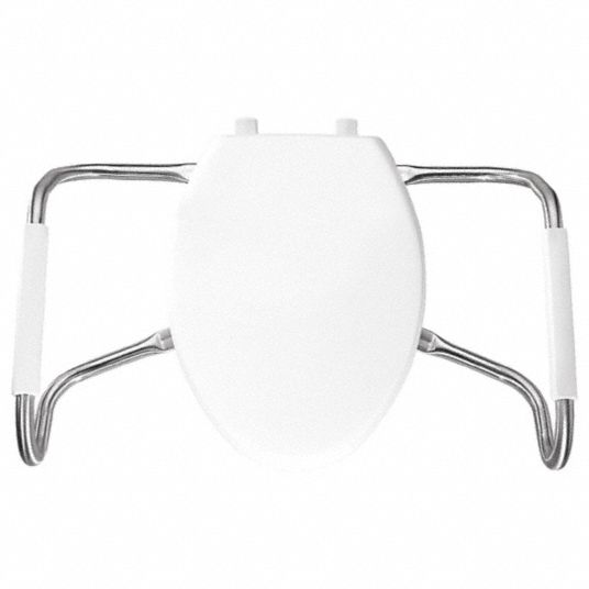 BEMIS Elongated, Safety Arm Toilet Seat Type, Open Front Type, Includes ...