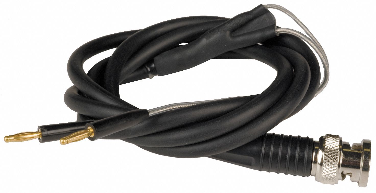 Cable: For Lignomat Slide Hammer Electrode, 2 mm Plug (One Side)/BNC Connector (Other Side)