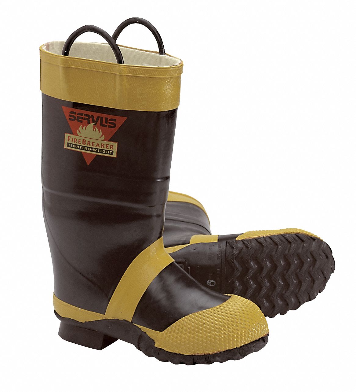 Men's Insulated Firefighting Boots, Size 10, Footwear Width: M ...